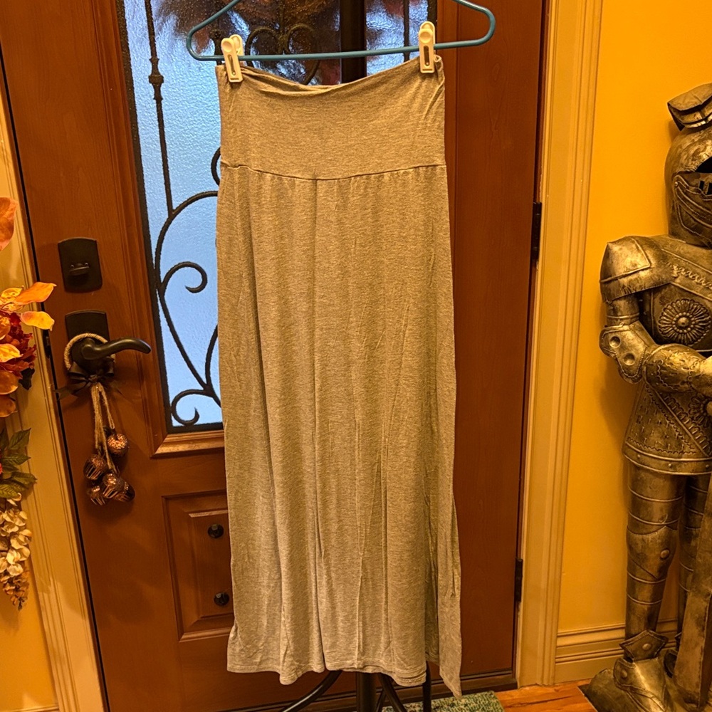 Popana Light Gray Women's Maxi Skirt